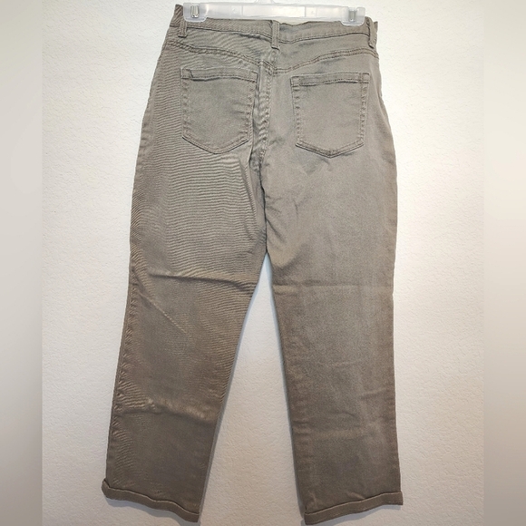 Gloria Vanderbilt Khaki Straight-Leg Jeans - Picture 3 of 3